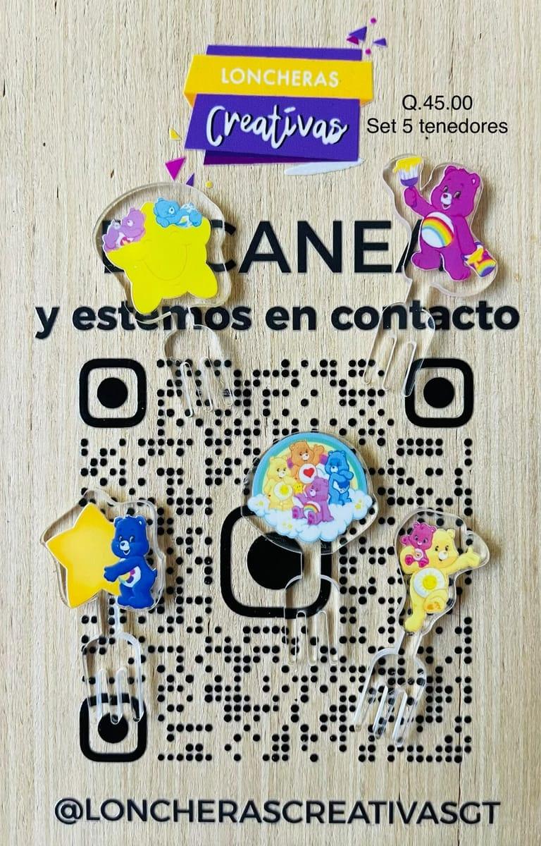 Picks acrílicos Ositos Cariñositos