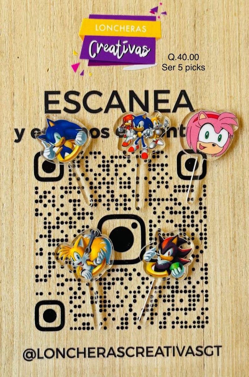 Picks acrílicos Sonic