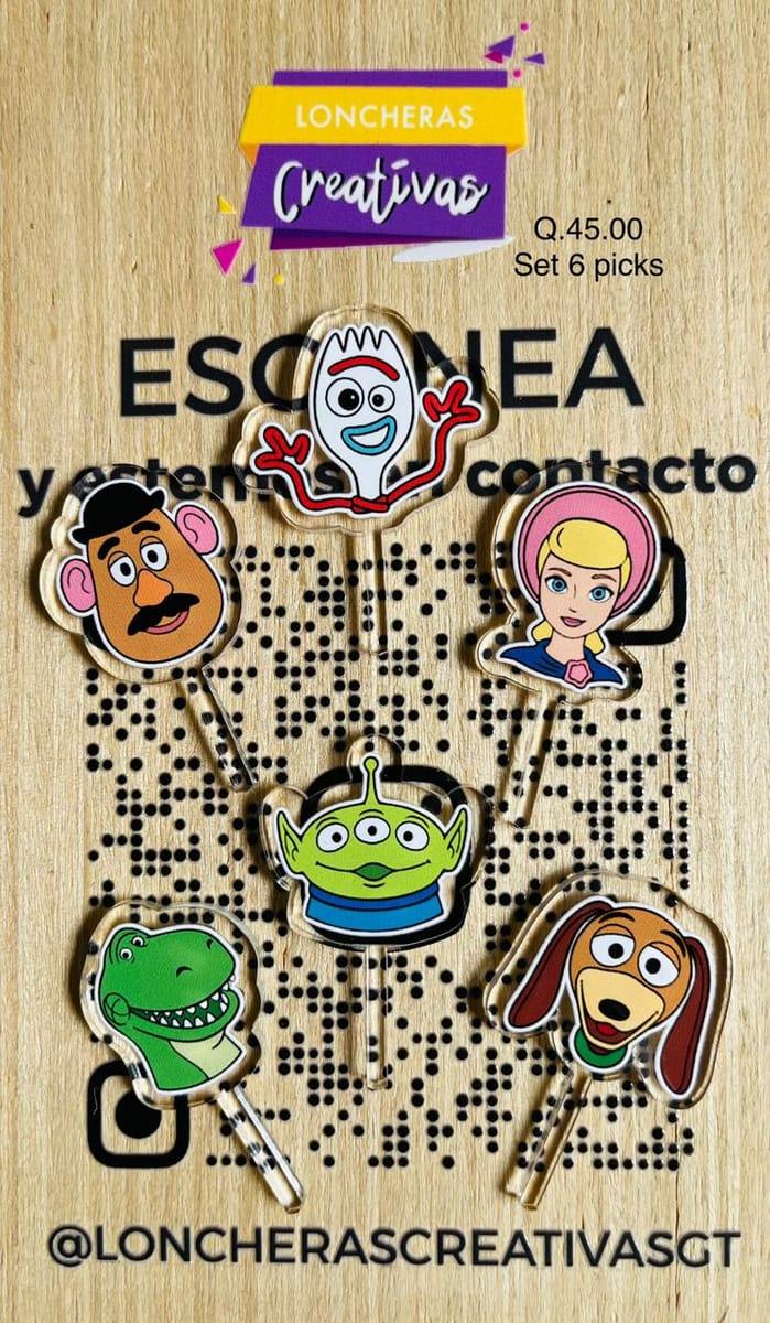 Picks acrílicos Toy Story 2