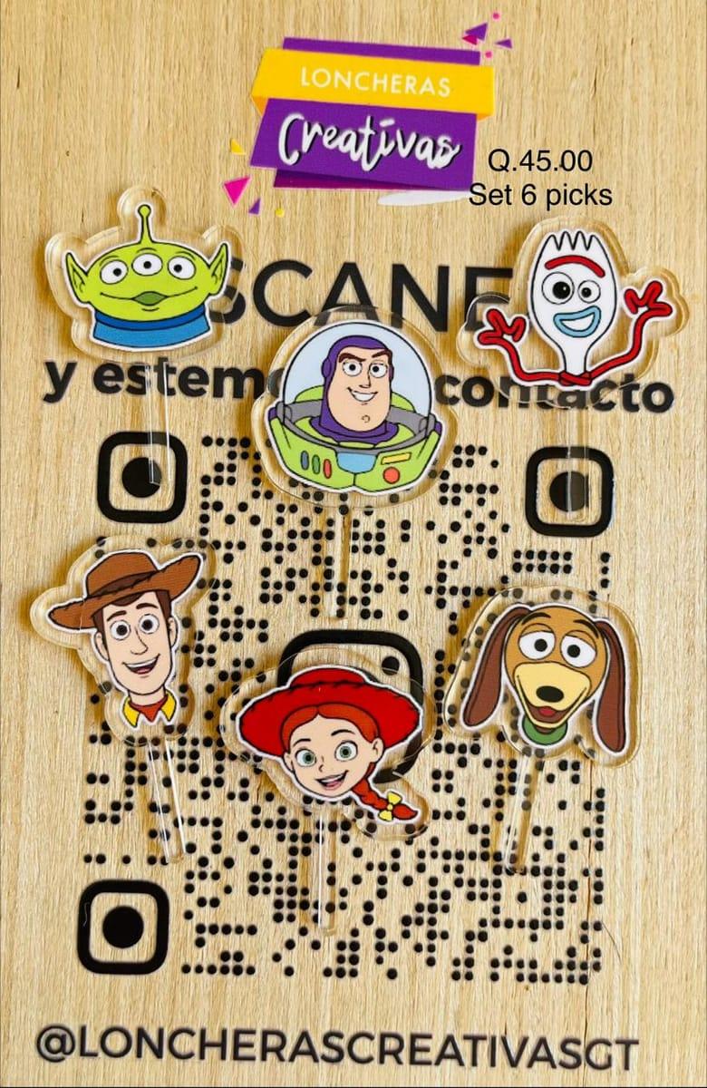 Picks acrílicos Toy Story 3