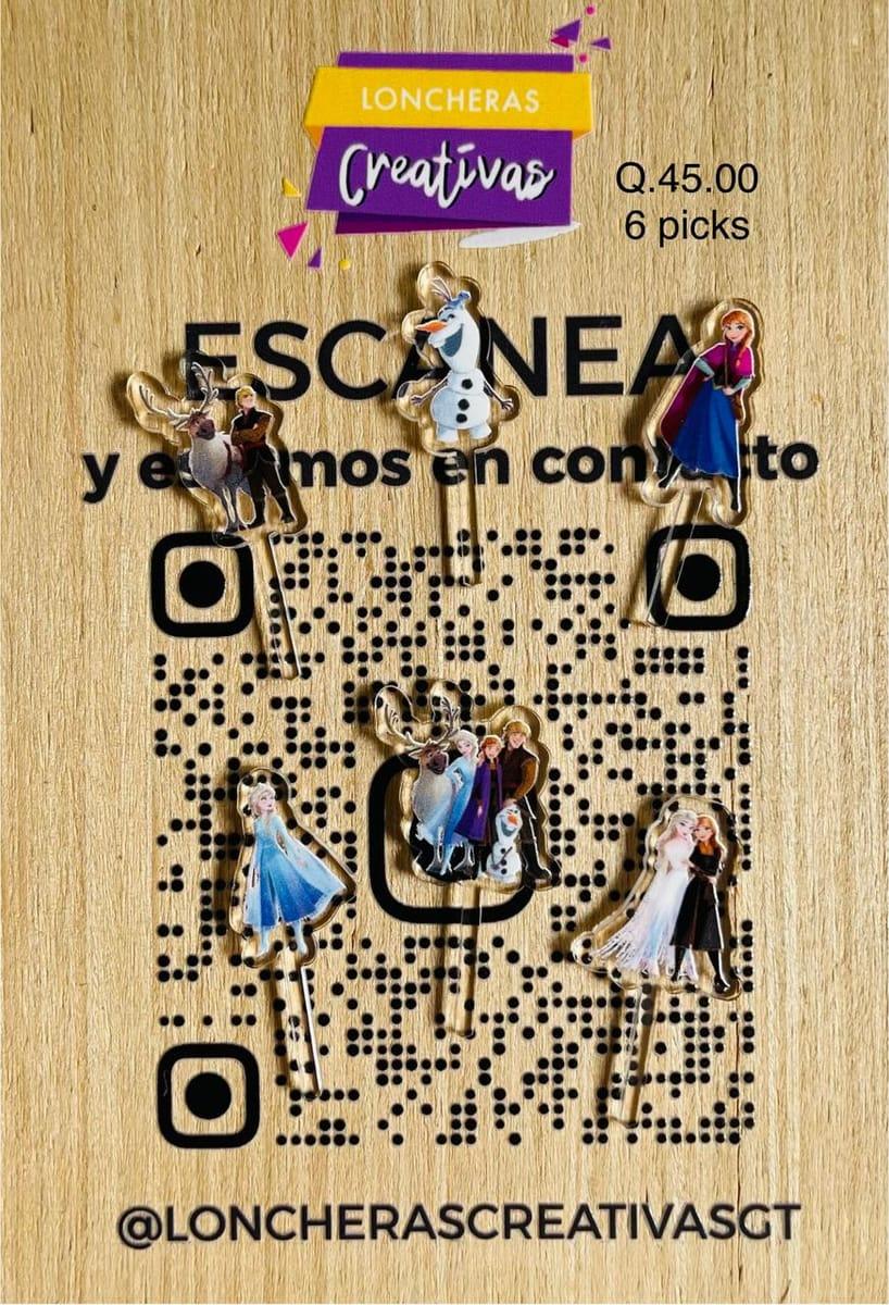 Picks acrílicos Frozen