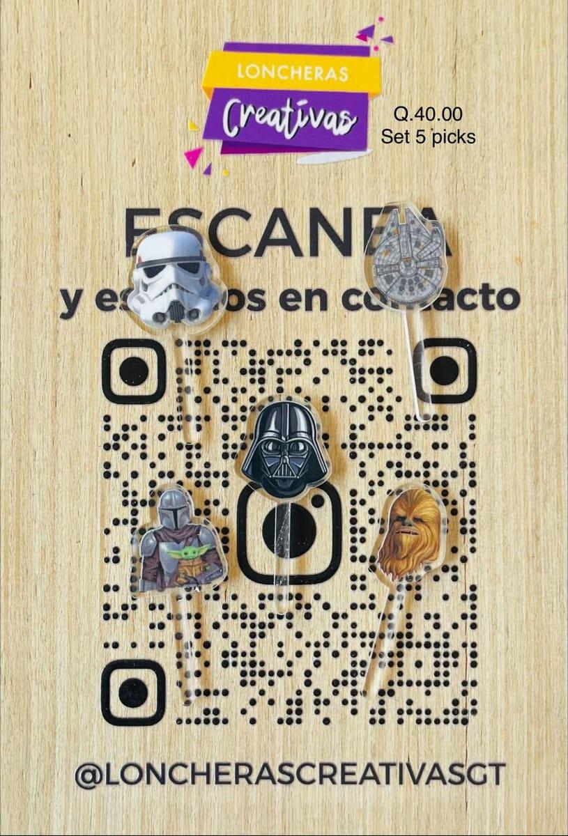 Picks acrílicos Star Wars
