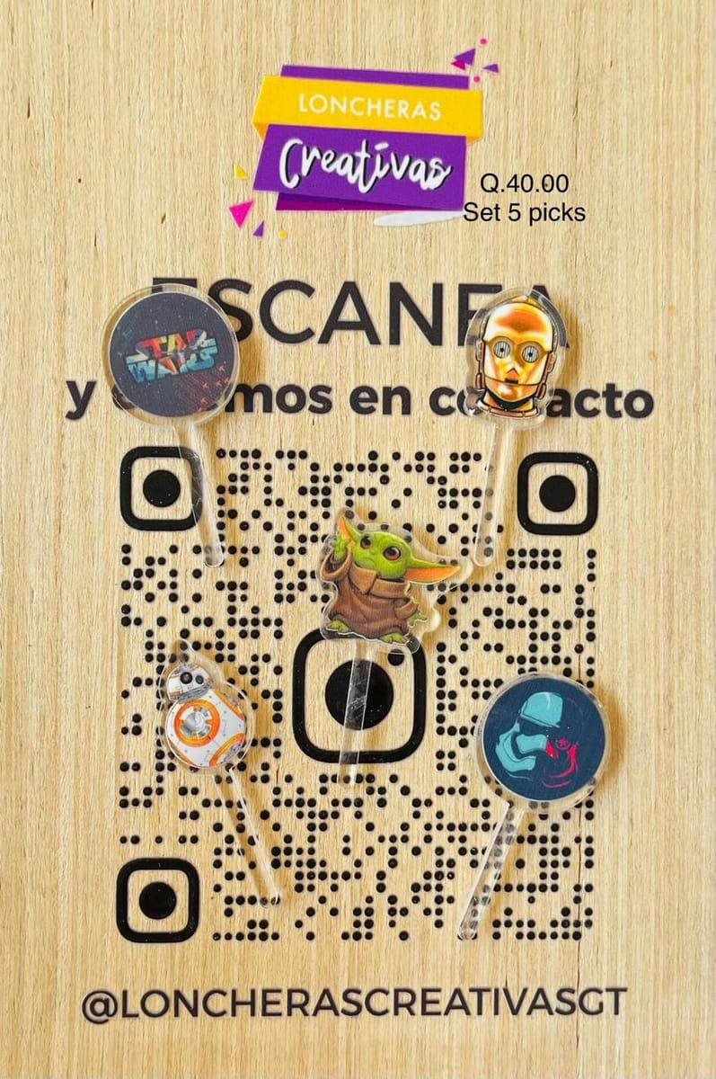 Picks acrílicos Star Wars 2