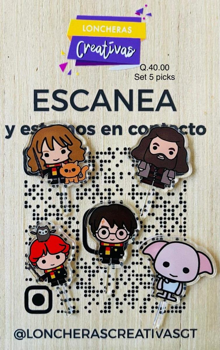 Picks acrílicos Harry Potter 3