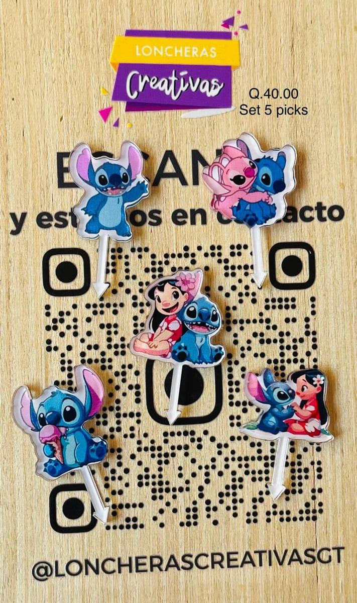 Picks acrílicos Stitch