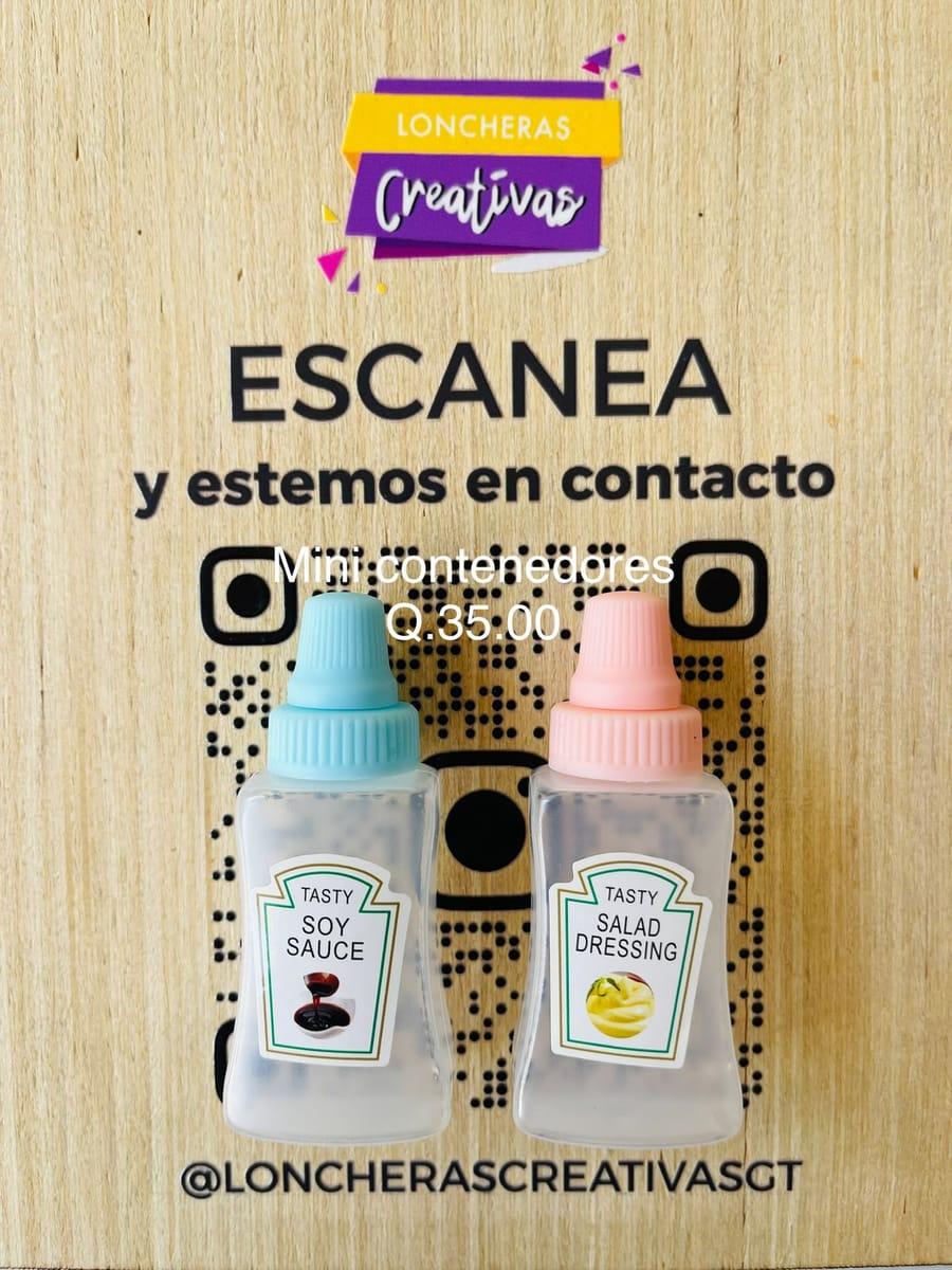 Salseros de ketchup y soya
