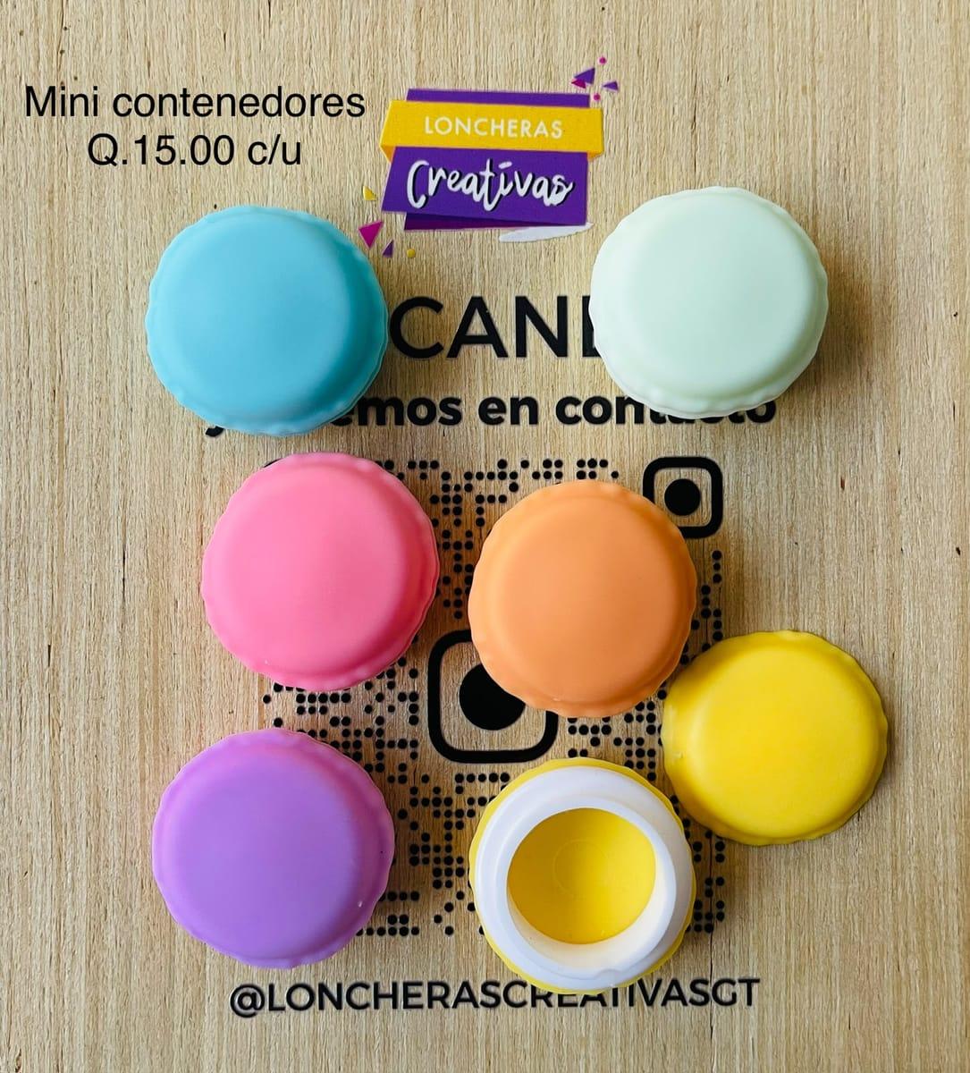 Mini contenedores macaron