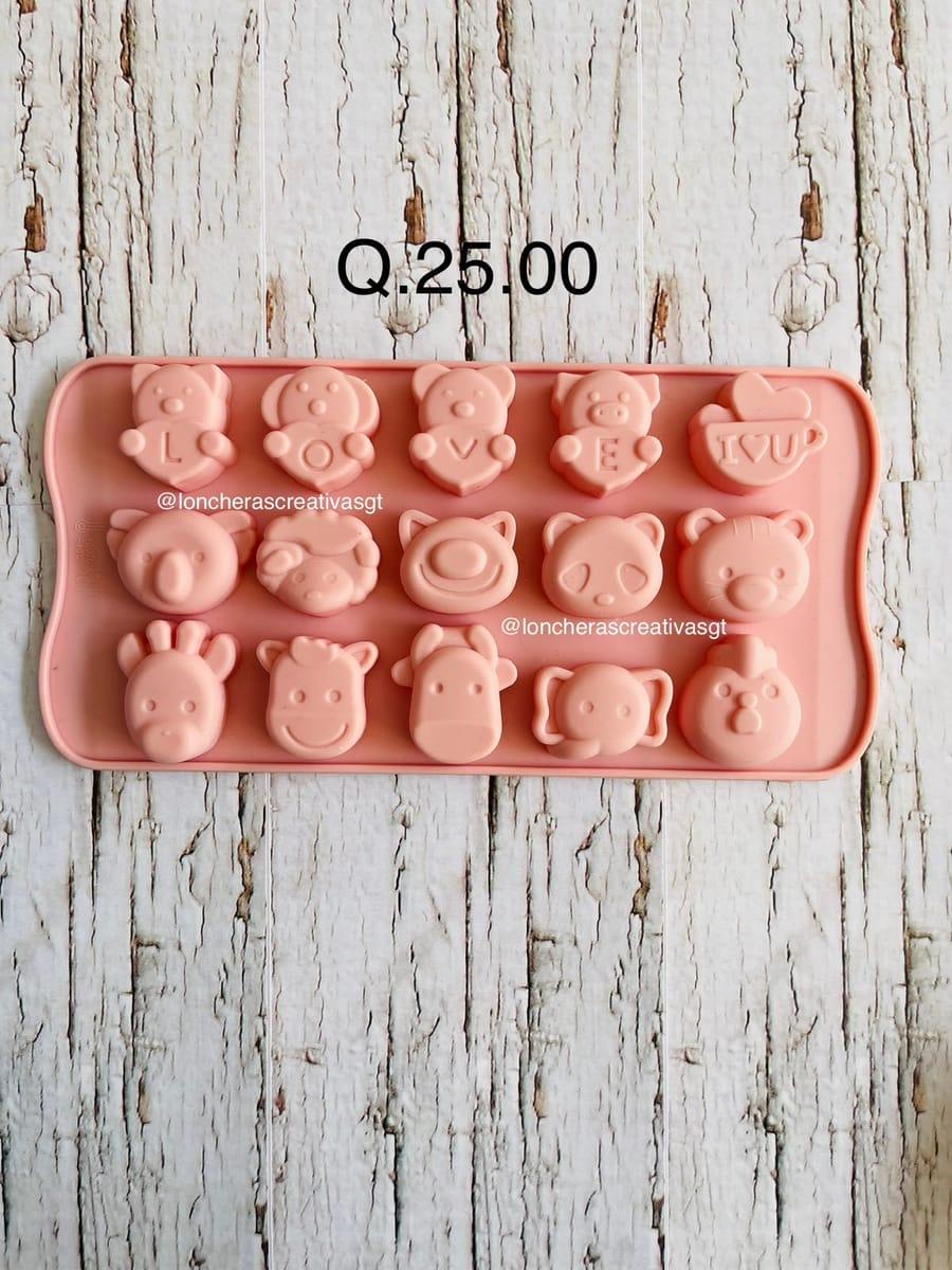 Molde animalitos para chocolate