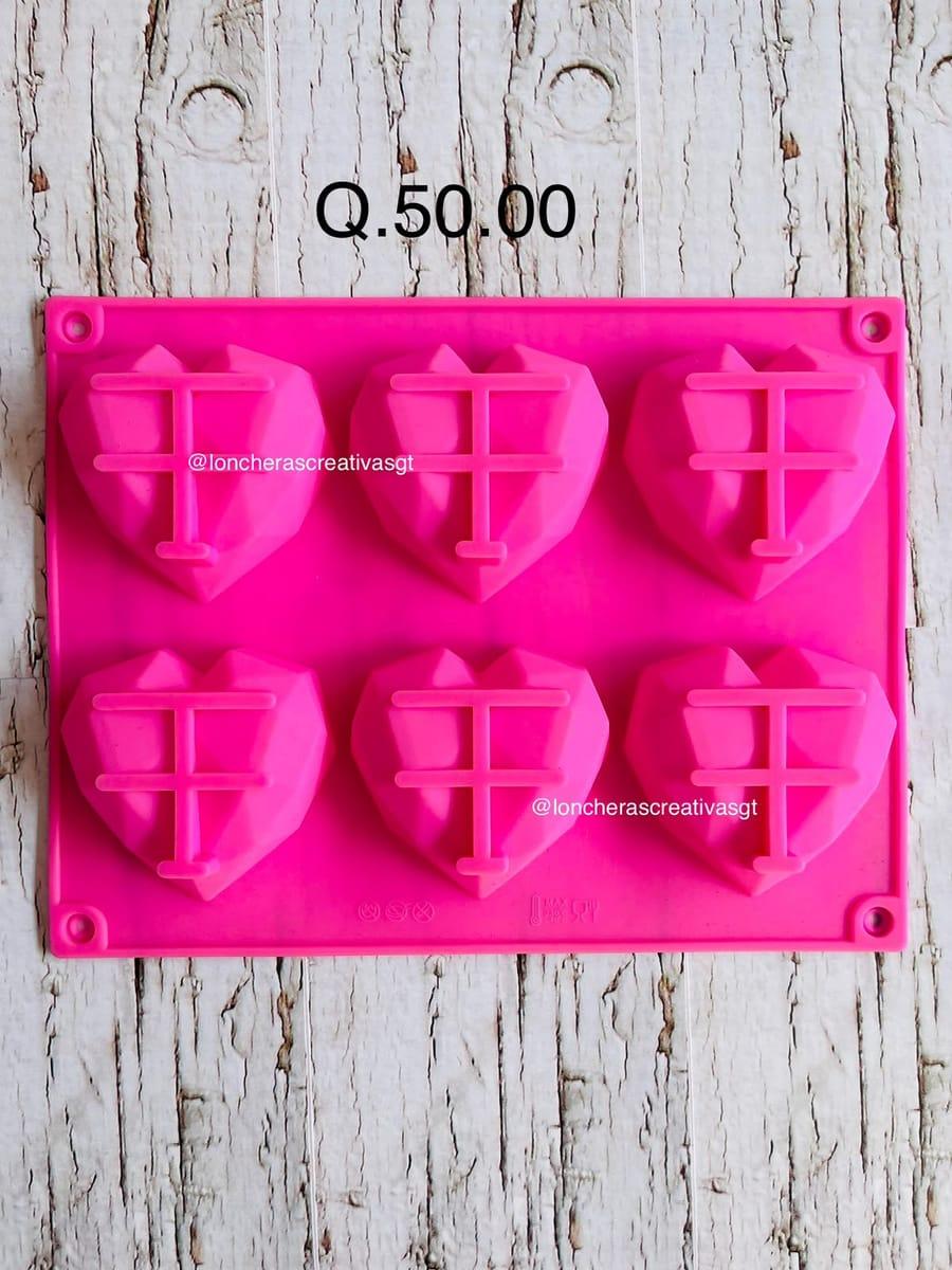 Molde corazones de regalo
