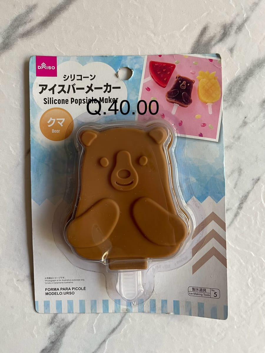Molde paleta osito
