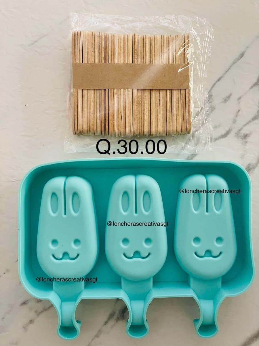 Molde paletas conejito