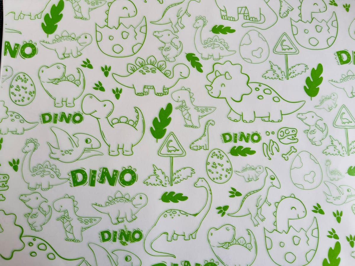 Papel mantequilla Dinosaurios