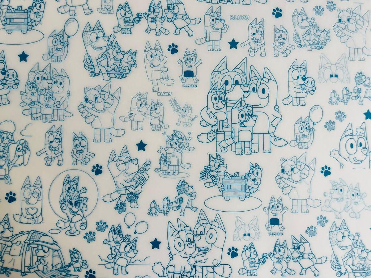 Papel mantequilla Bluey