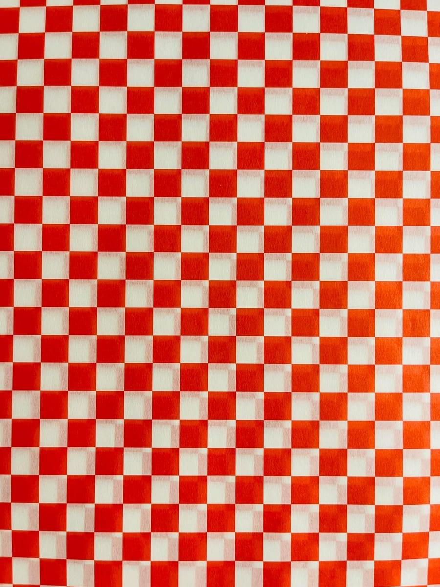 Papel mantequilla Cuadros rojos