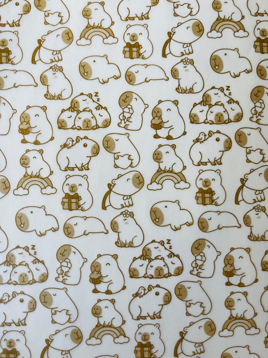 Papel mantequilla Capibaras