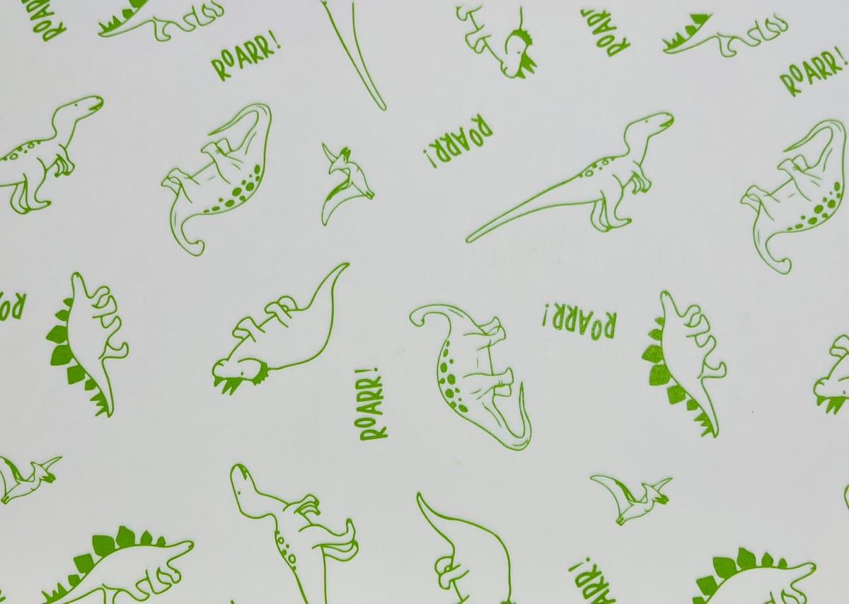 Papel mantequilla Dinosaurios