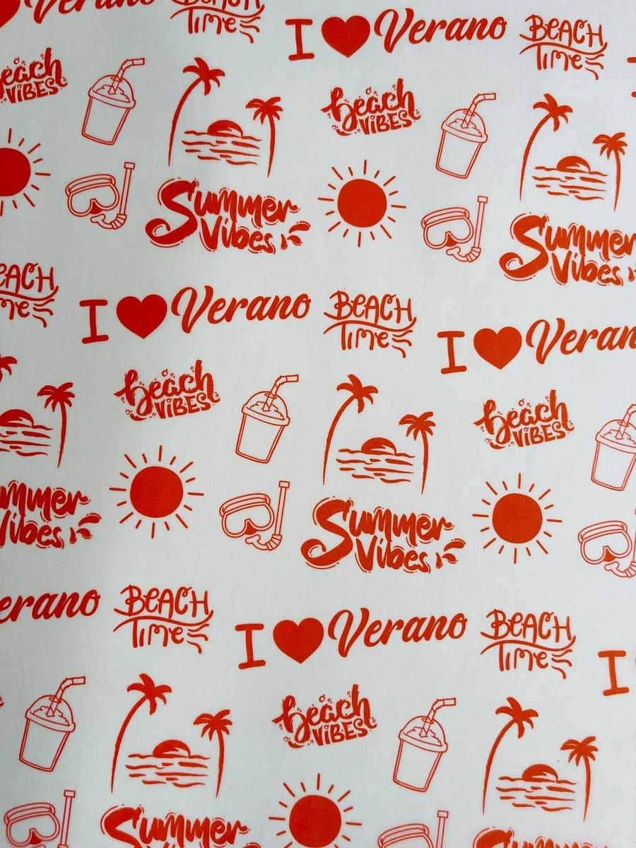 Papel mantequilla Verano