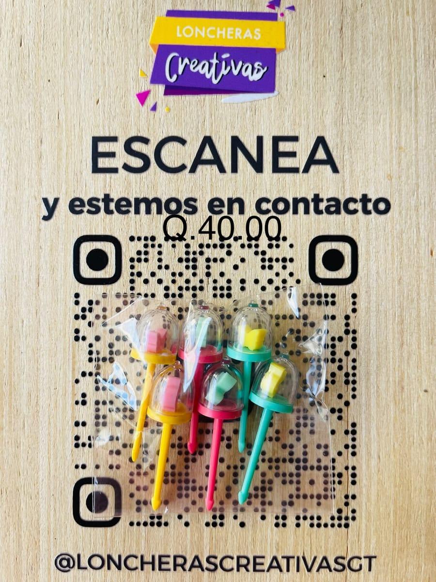 Picks tenedorcitos de colores