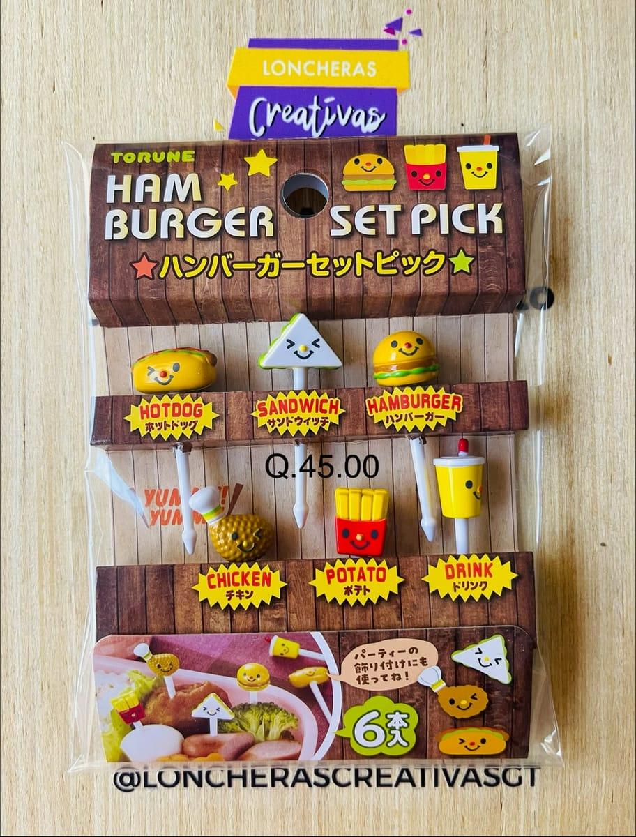 Picks de hamburguesa