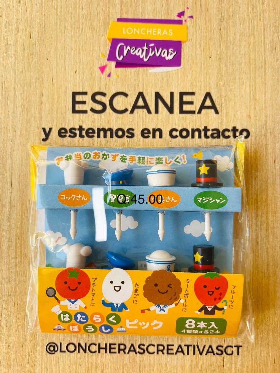 Picks de caritas de frutas