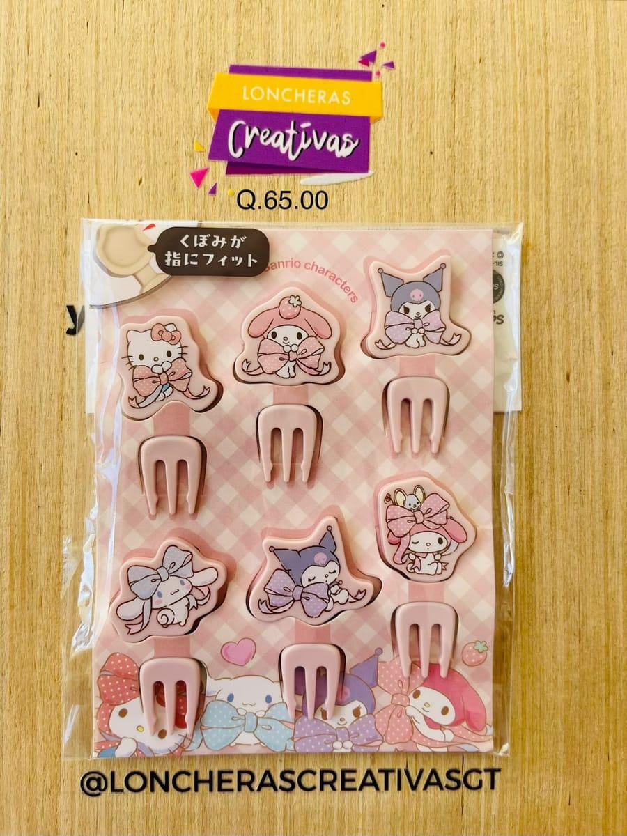 Picks tenedores de Sanrio